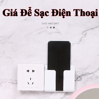 Giá đỡ điện thoại cắm sạc, khay để điện thoại, remote TV – Máy lạnh, giá đỡ đa năng dán tường không cần khoan