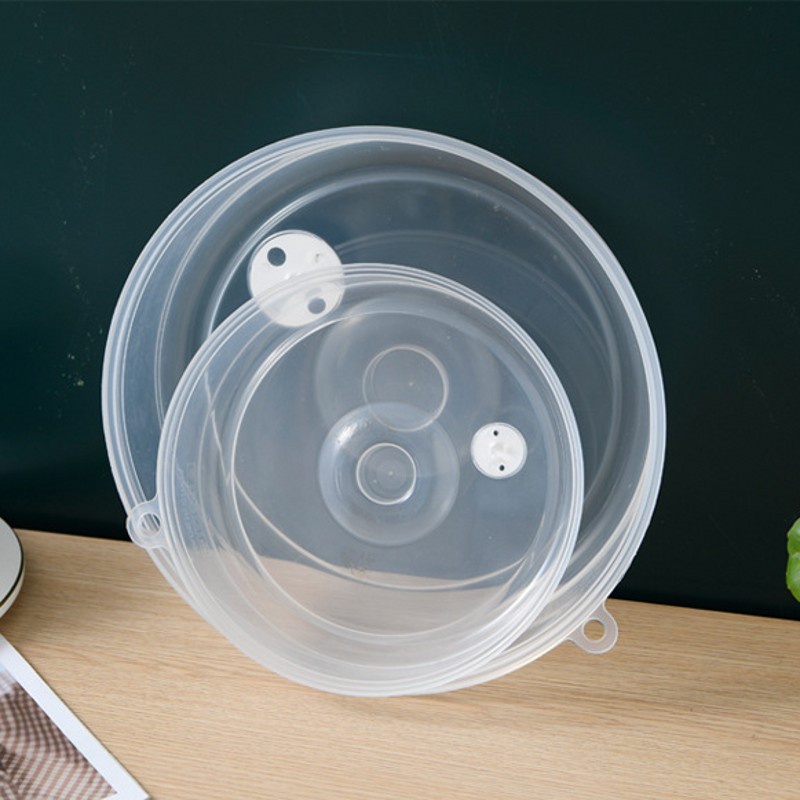 Nắp Đậy Thực Phẩm Hình Tròn Trong Suốt Chống Dầu Có Thể Tái Sử Dụng