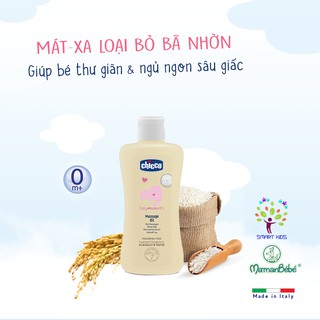 Dầu massage Chicco chiết xuất cám gạo 0M+ 200ml