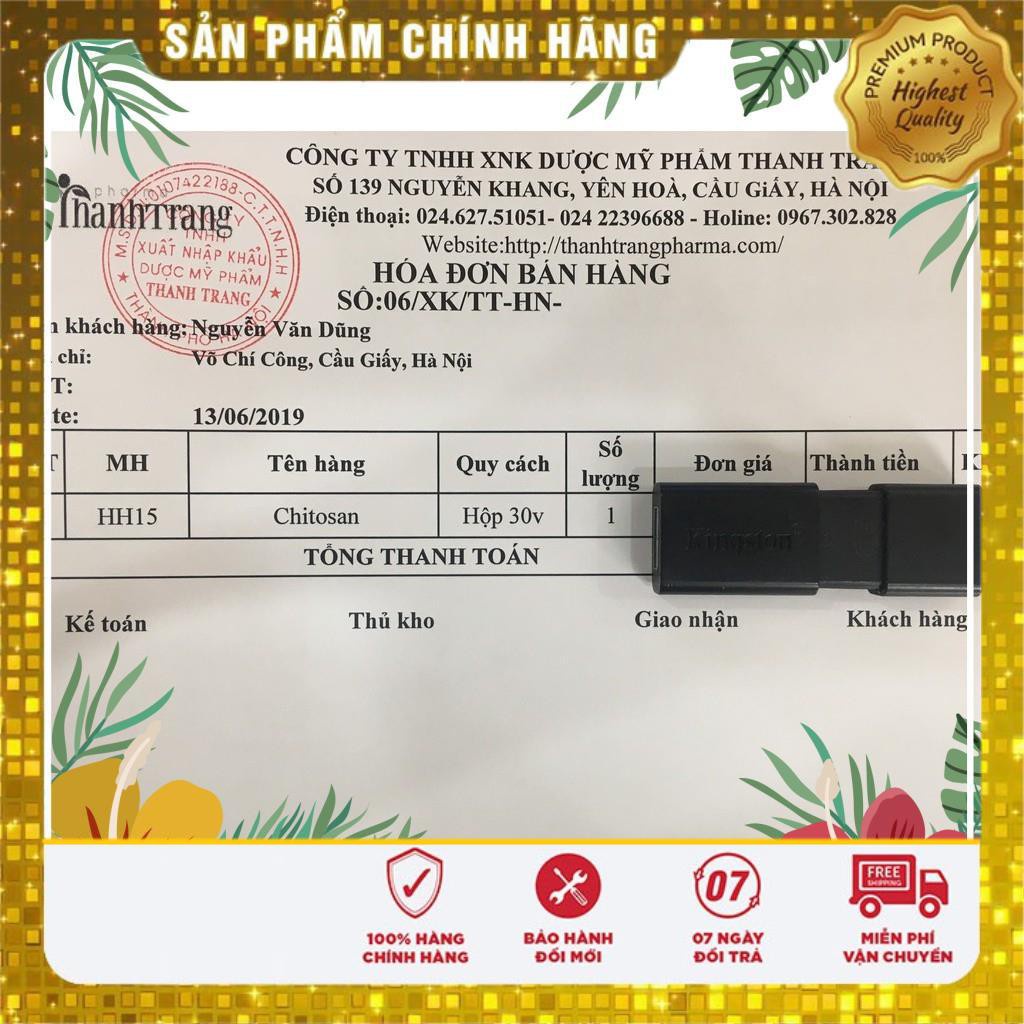 Viên uống giảm cân an toàn Chitosan + Chrom hộp 30 viên