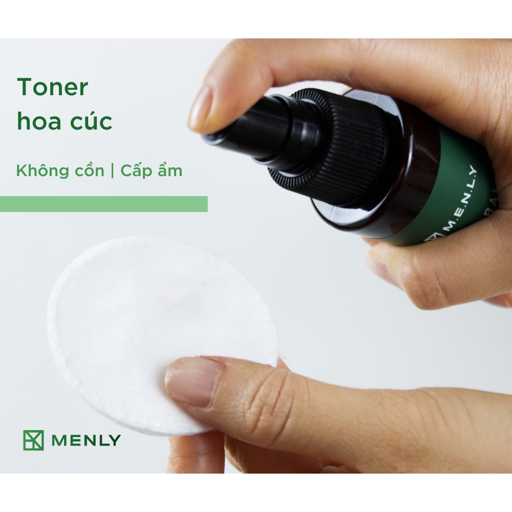 Toner cấp ẩm, se khít lỗ chân lông cho da mụn nhạy cảm Menly 100ml