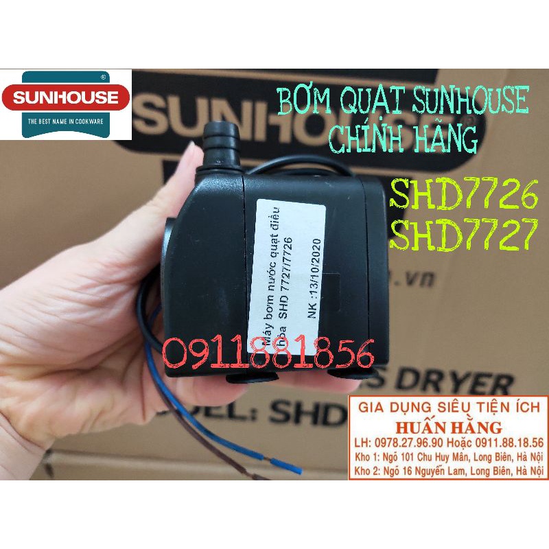 (LINH KIỆN CHÍNH HÃNG) BƠM QUẠT ĐIỀU HOÀ SUNHOUSE SHD7726 SHD7727