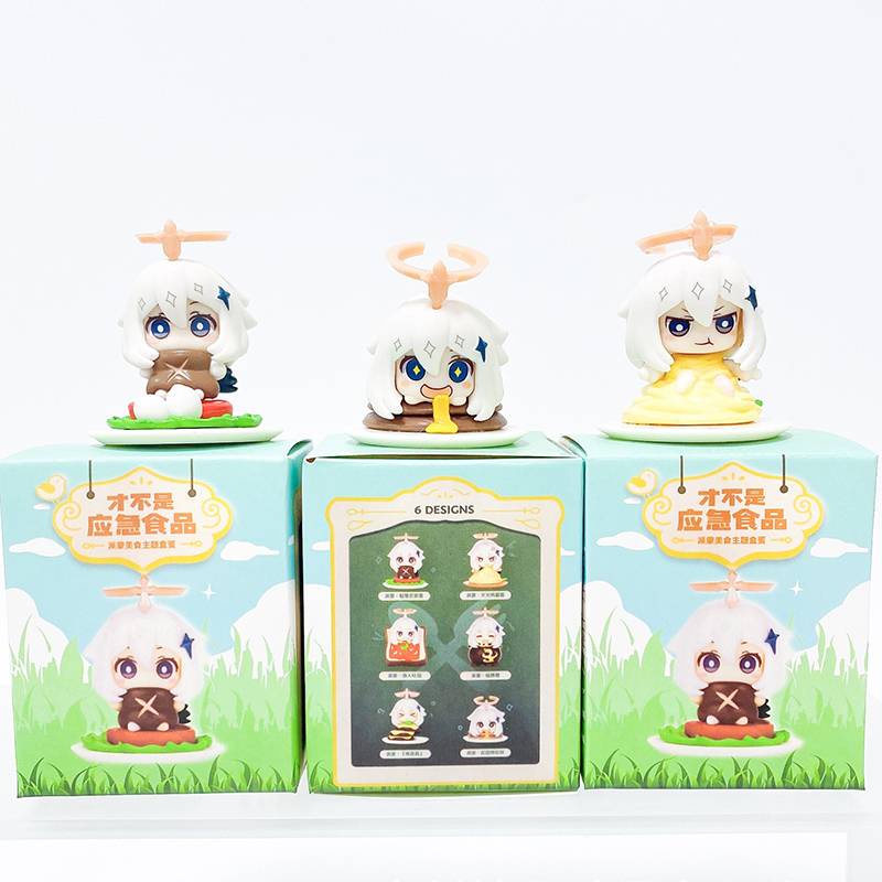 Bộ 6 Mô Hình Nhân Vật Anime Bằng PVC SY2 Genshin Va Chạm Paimon YS2