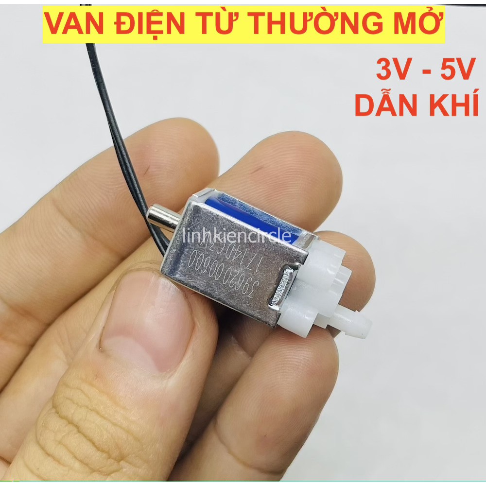 Van điện mini thường 3V dẫn khí máy đo huyết áp một van thông hơi thường mở hai chiều - LK0365