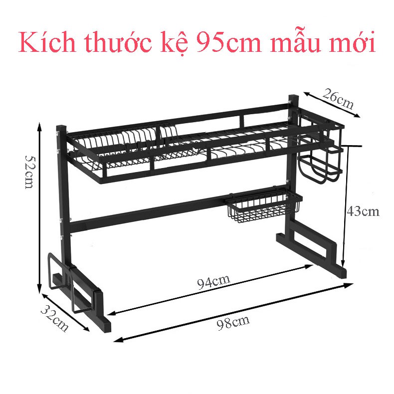 Combo Kệ Chén Đa Năng 1 Tầng SENNAI + Kệ Gia Vị SENNAI