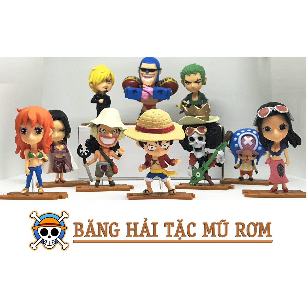 SET 10 MÔ HÌNH NHÂN VẬT ONE PICE - TEAM HẢI TẶC MŨ RƠM Chopper Gaming Gear