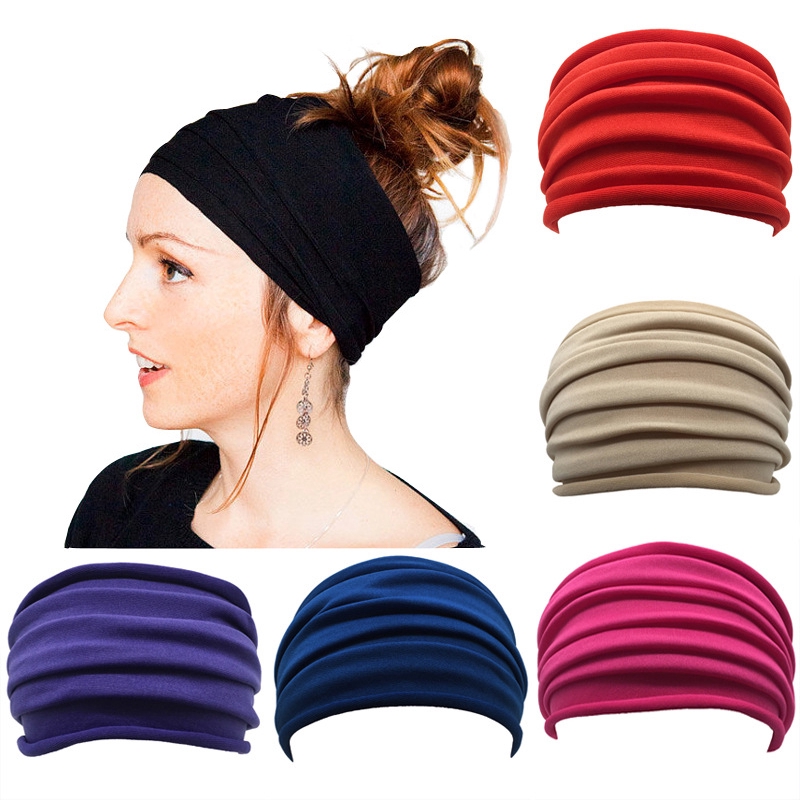 Băng Đô Thể Thao Màu Trơn Thời Trang Cho Nữ