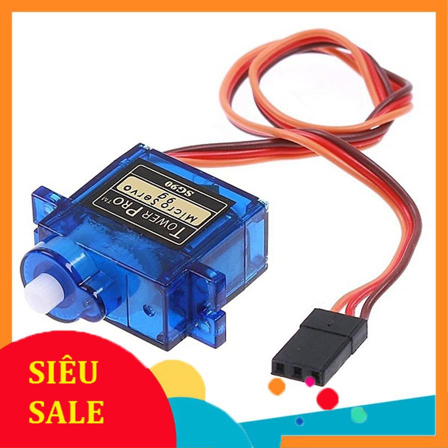 Servo Xanh Huyền Thoại Tower Pro SG90 Giá Rẻ ,  Góc Quay 180 Độ