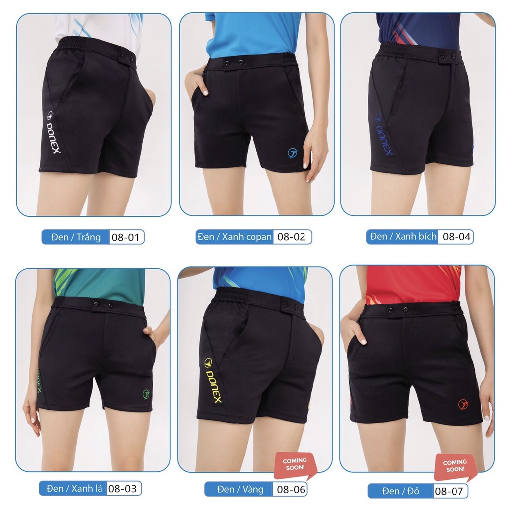 Quần Thể Thao Cầu Lông Nữ Donexpro Vải Thun Co Giãn, Túi 2 Bên Lót Lưới Nhẹ Mềm, Thoáng Khí ASC - 1020