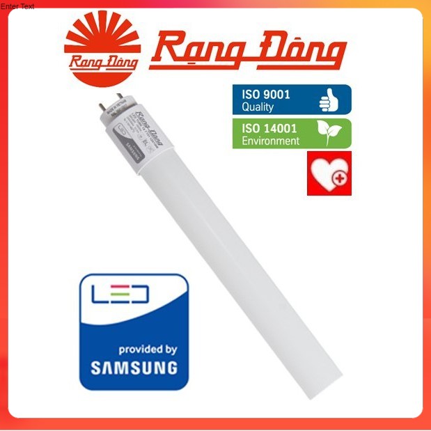 Bóng đèn LED tube (tuýp) 20W/120cm 10W/60cm vỏ thủy tinh Rạng Đông, ChipLED SAMSUNG