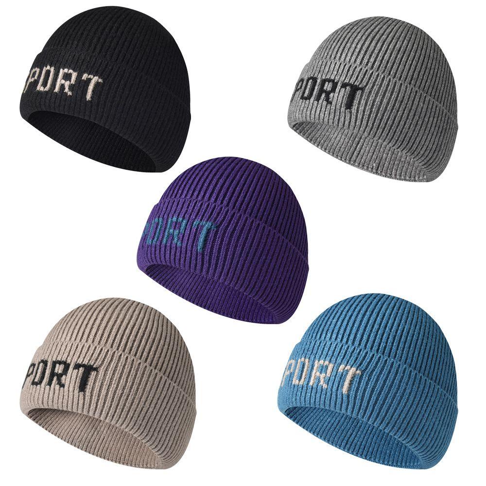 Mũ Beanie Dệt Kim Màu Trơn Dễ Thương Chất Lượng Cao Cho Nam Và Nữ