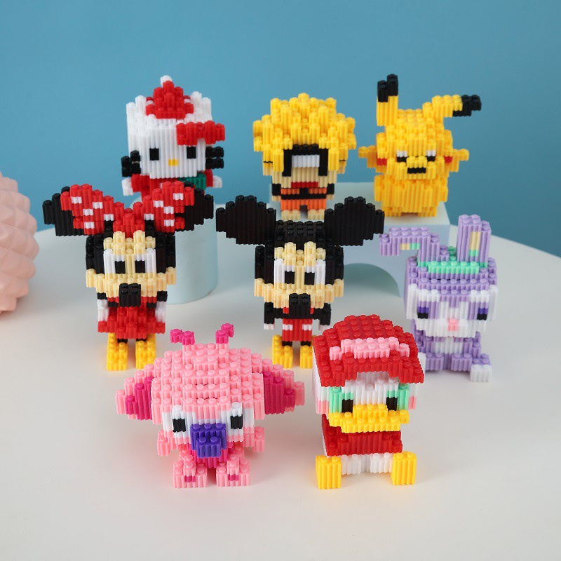 Disney khối xếp hình nhân vật hoạt hình Stick dễ thương cho bé phát triển trí tuệ