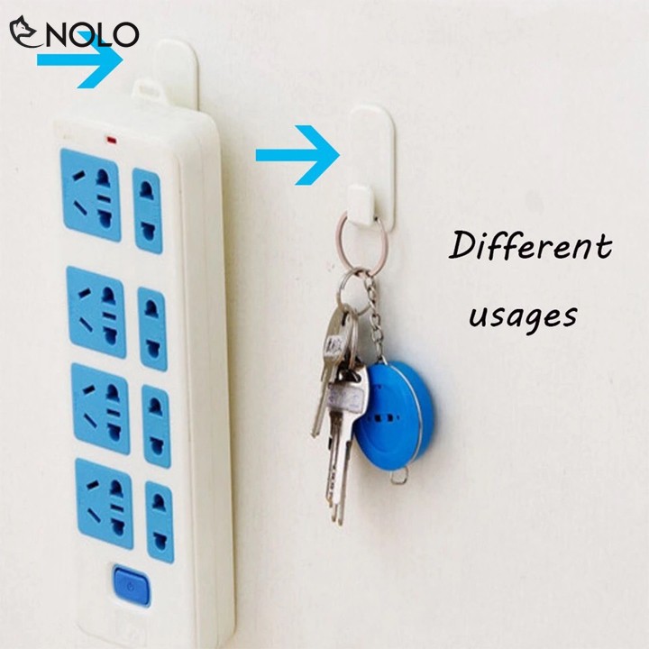 Combo 4 Móc Dán Treo Remote Máy Lạnh Tivi, Vật Dụng Đa Năng Chất Liệu Nhựa