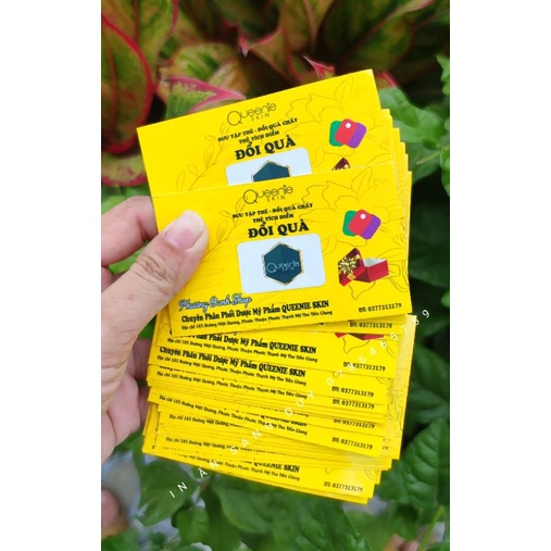 Ship từ 1 hộp Phiếu tích điểm, danh thiếp,  Thẻ Bảo hành, Card visit thiết kế theo yêu cầu, 9x5.5cm, 2 mặt