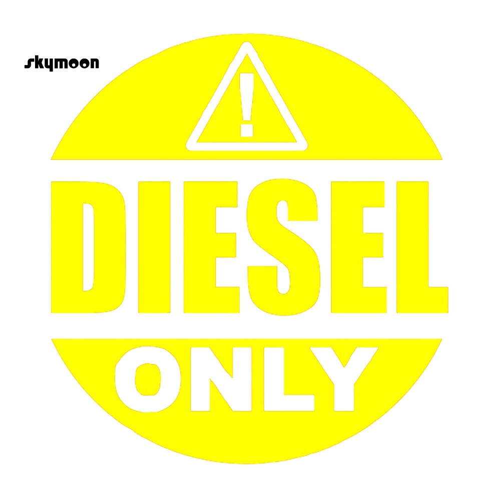 Đề can dán xe in chữ DIESEL ONLY phản quang độc đáo tiện dụng cho xe hơi