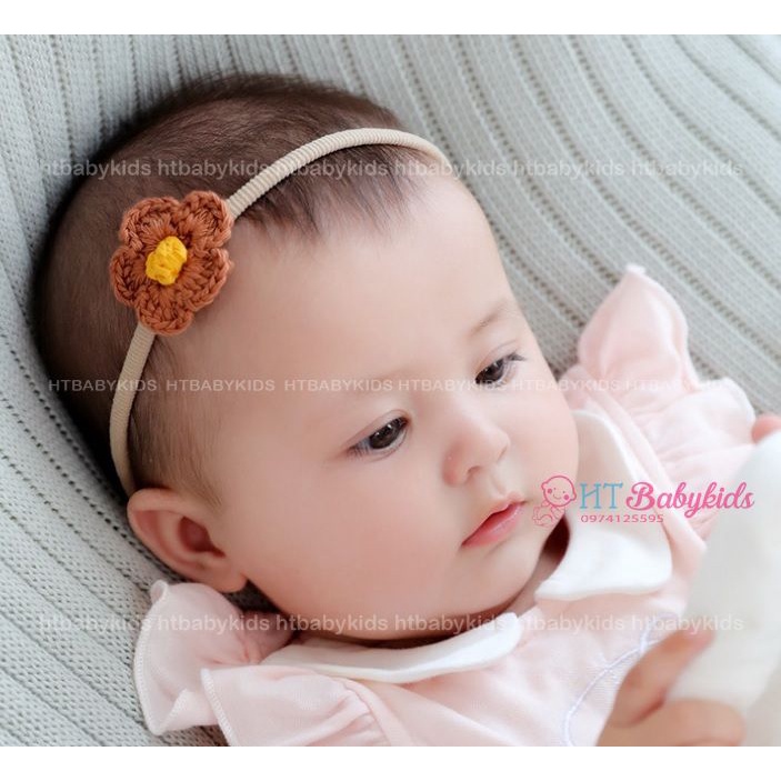 Băng Đô Cho Bé - Turban Công Chúa Cho Bé Gái Sơ Sinh