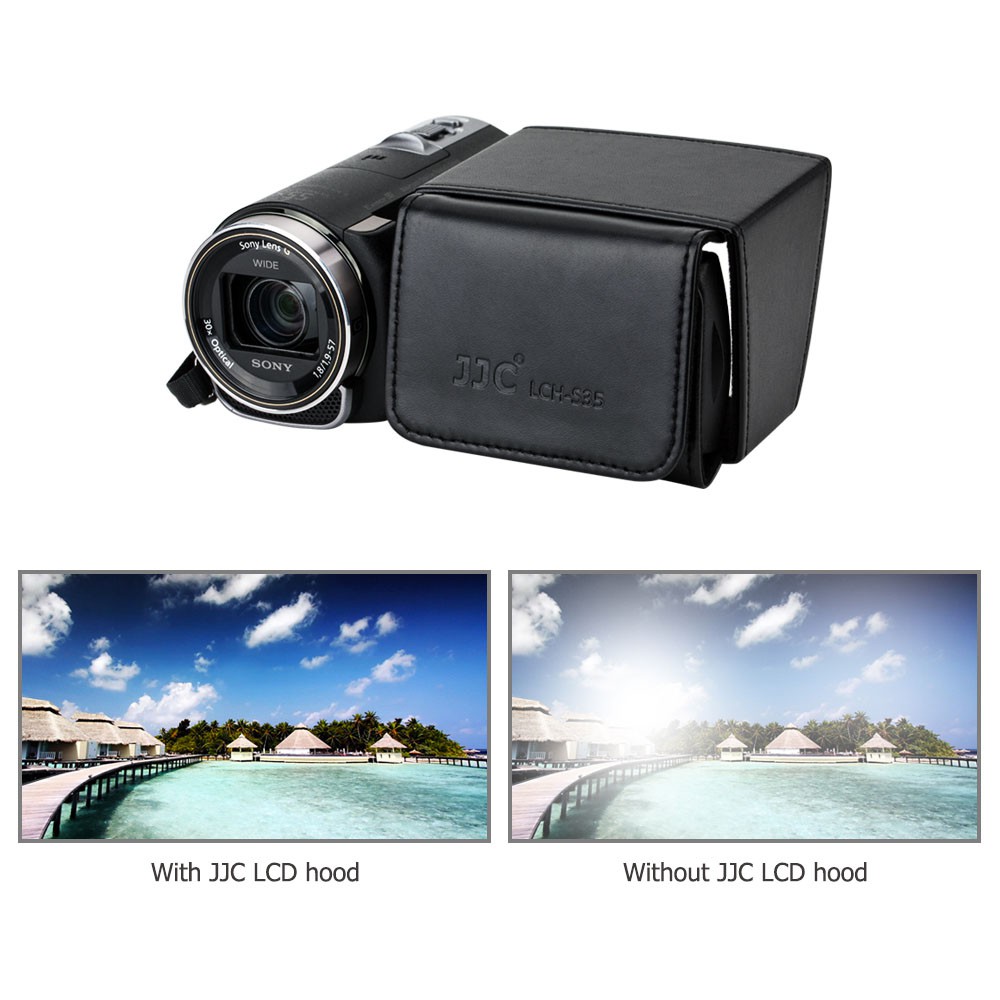 Loa Che Nắng Jjc 2.7 "3" 3.5 "lcd Cho Máy Ảnh Sony Fdr-ax53 Ax33 Ax43 Hdr-cx405 Fdr-ax700100, Canon Xa154040 & Xa50