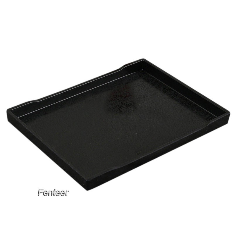 Khay Phục Vụ Thức Ăn Nước Uống Bằng Nhựa Melamine Màu Đen Tươi Mới Cho Nhà Bếp / Kh