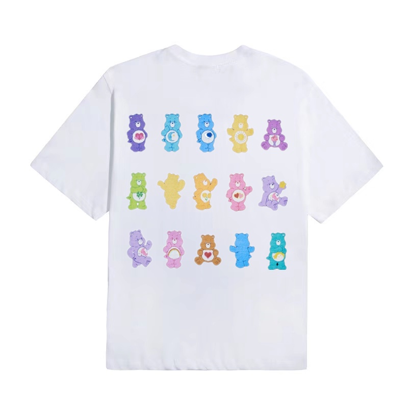 ADLV Áo Thun Cotton Tay Ngắn Dáng Suông In Họa Tiết Cổ Điển Thời Trang Unisex
