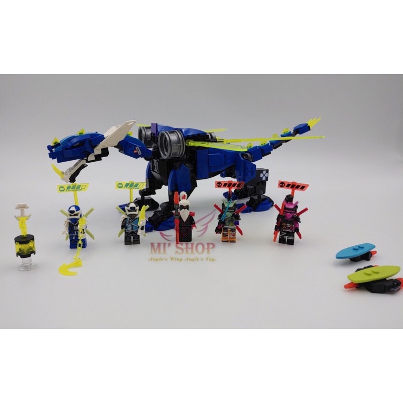 Ảnh thật ✨ Lắp ráp Ninjago Lari 11488 / MG153 Đại chiến Rồng Xanh Jay 546pcs✨