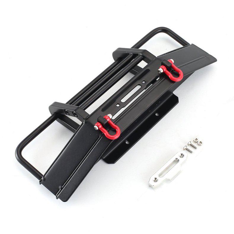 Metal Front Bumper with Rescue Lock for 1/10 RC Car Crawler D90 Axial SCX10