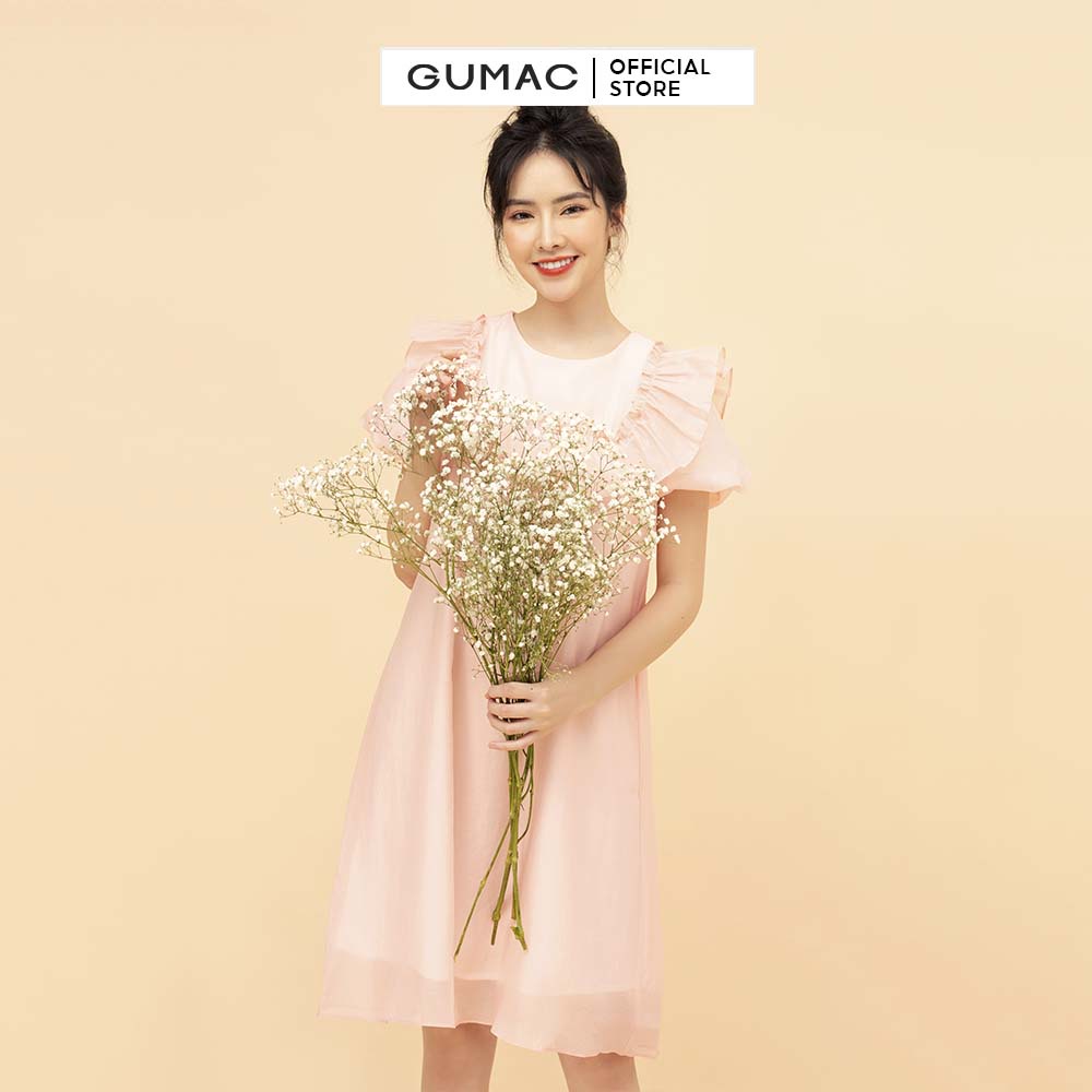 Đầm suông nữ bèo ngực GUMAC nhiều màu dễ thương DB889 | BigBuy360 - bigbuy360.vn