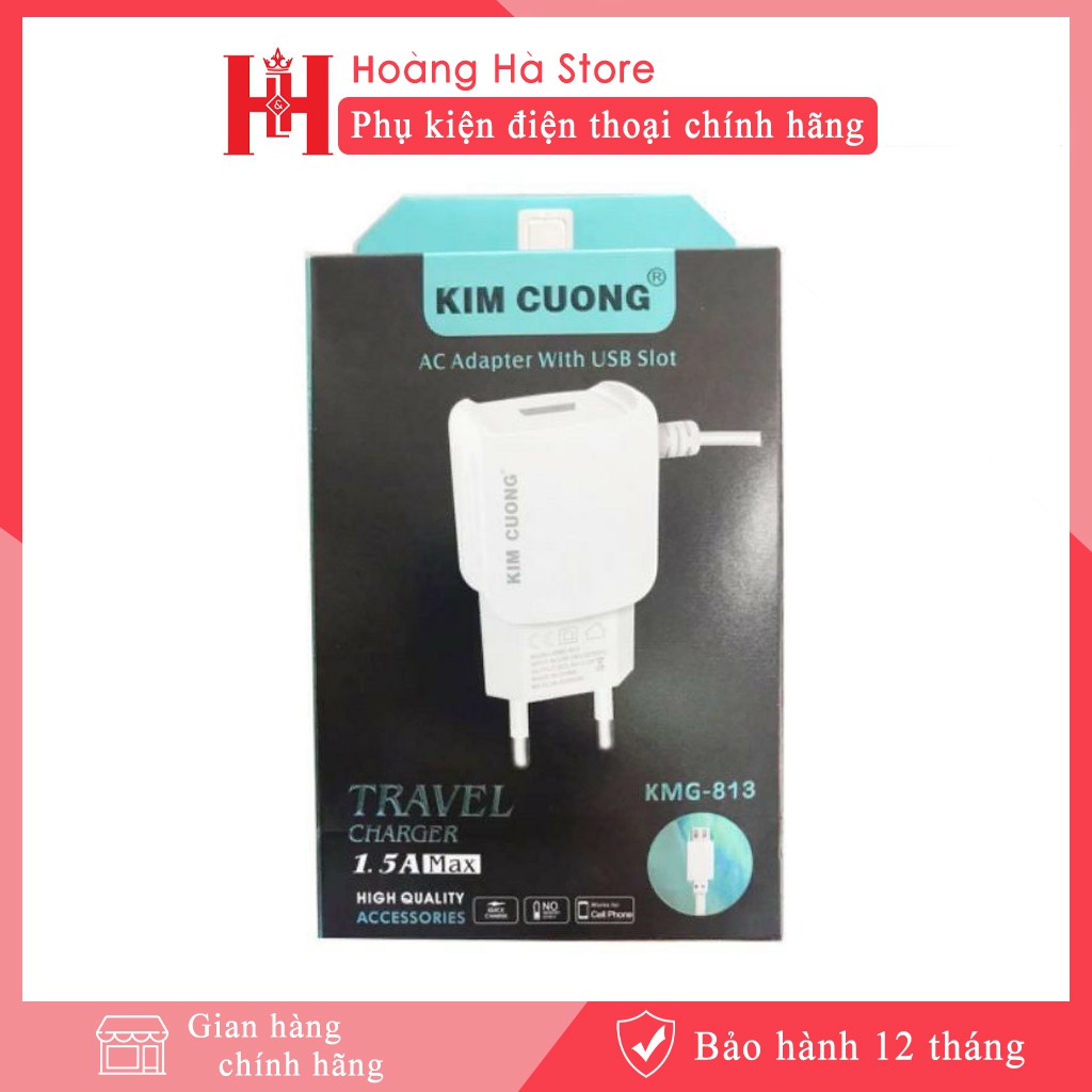 Sạc Liền Dây Kim Cương 813 - Có Thêm Cổng USB - Bảo hành 12 tháng 1 đổi 1