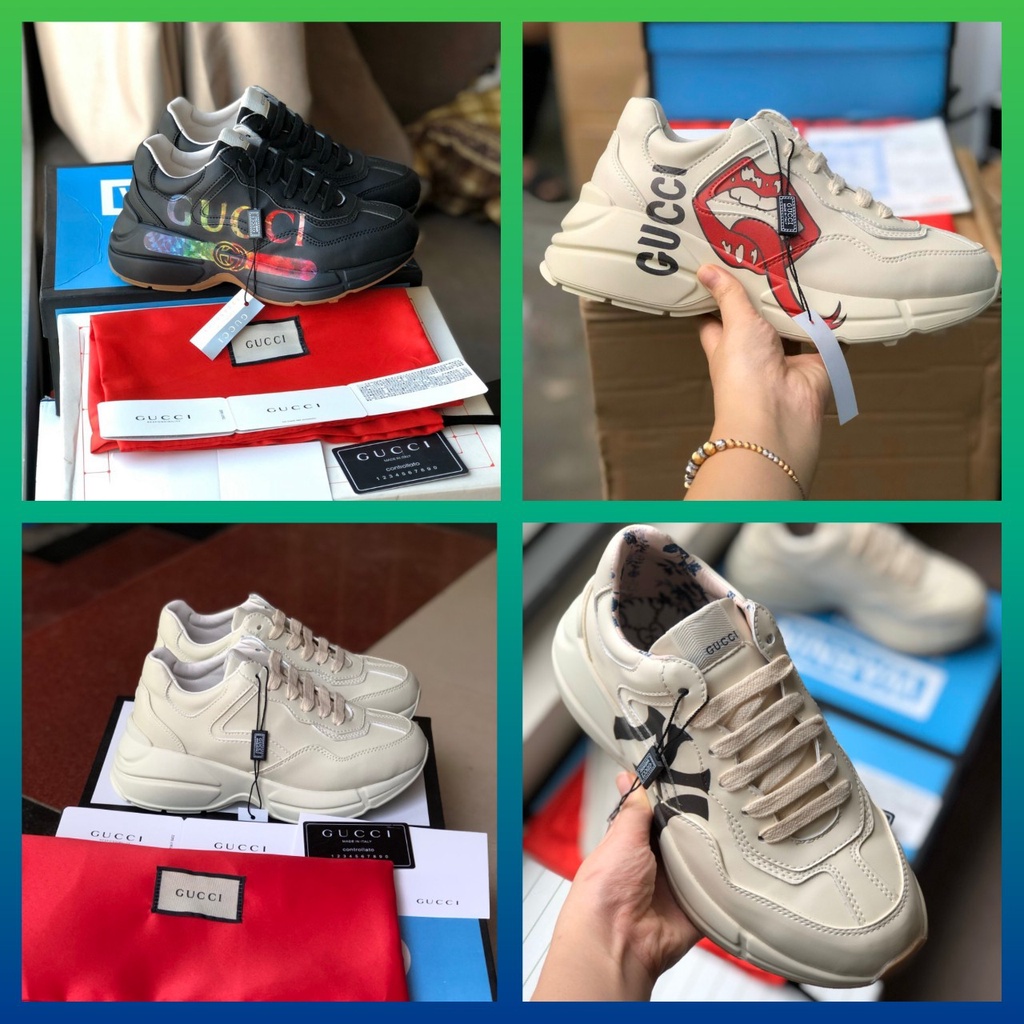 Giày GUCI ny,đen gạch ngang, môi, trơn siêucấp (ảnh thật) [HÀNG11-FULL PHỤ KIỆN] Giày thể thao guci 𝐆𝐮𝐜𝐜𝐢 cao cấp