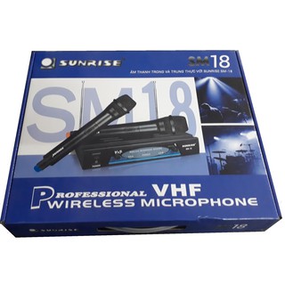 [Tặng 2 chống lăn micro] Micro Karaoke Không Dây SUNRISE SM18 / AK2000