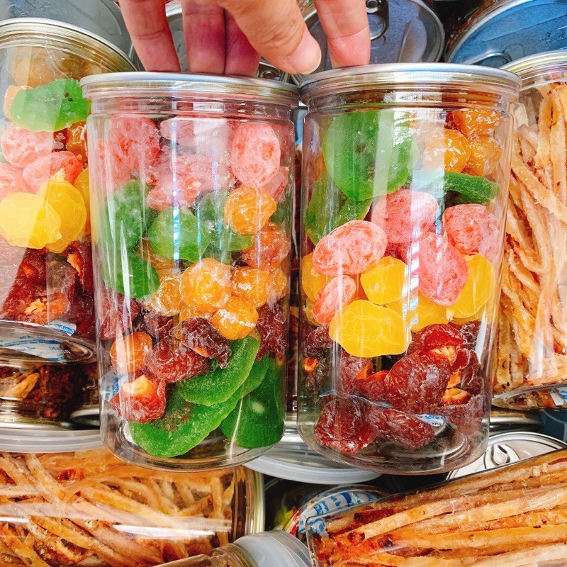 Mứt 5 Vị đóng lon pet 500gr