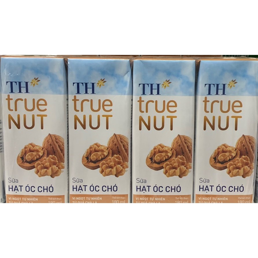 Thùng 48 hộp Sữa hạt Óc chó 180ml - Th true milk