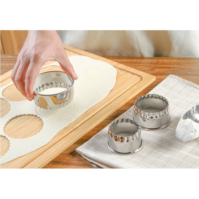 BỘ 3 CUTTER TẠO HÌNH BÁNH XẾP, SỦI CẢO, PATE CHAUSE