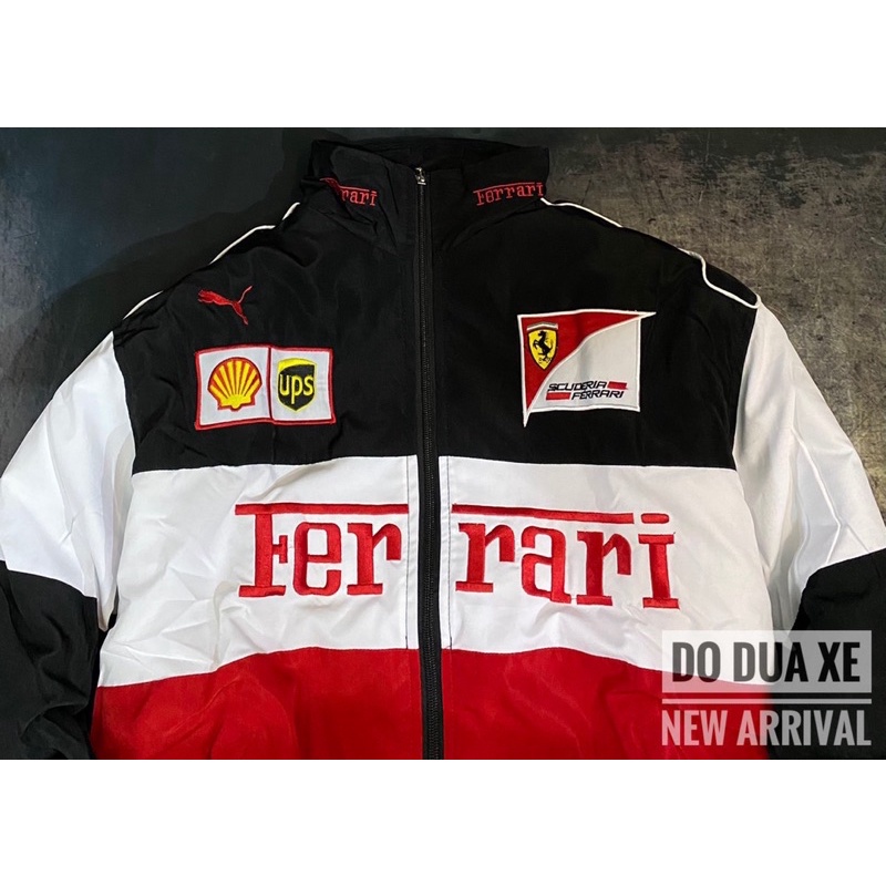 Áo khoác _áo gió đua xe Ferrari