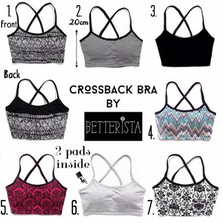 Crossback Bra vải xuất dư