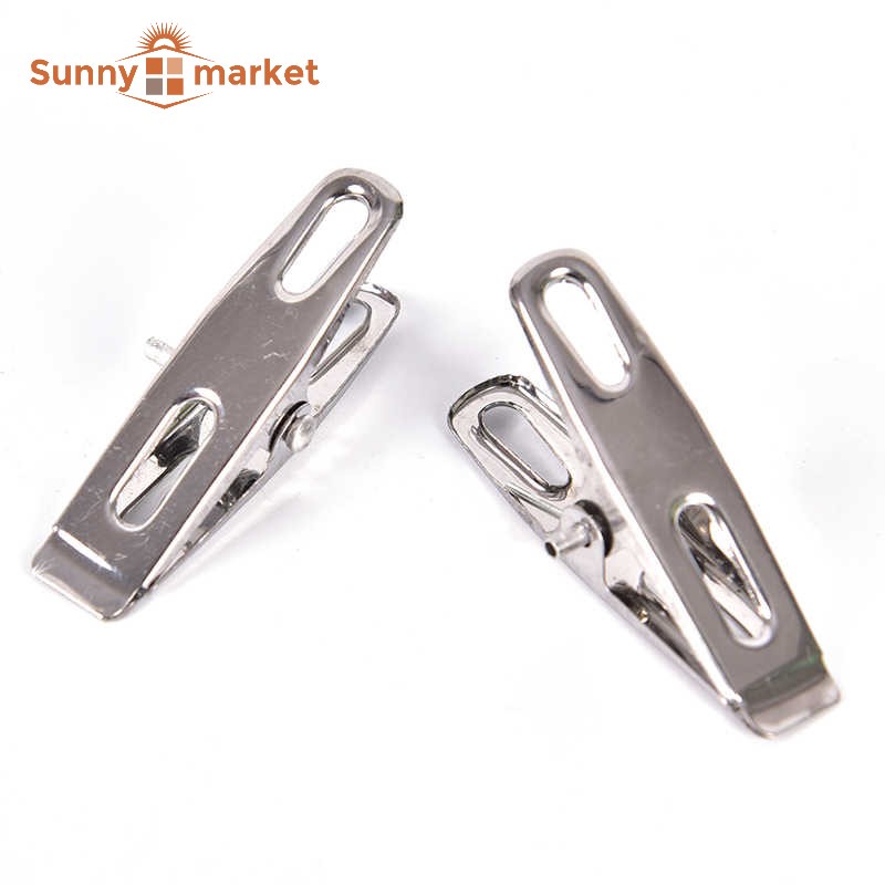 Bộ 20 kẹp quần áo inox cao cấp siêu bền, đẹp, chịu lực tốt, giữ chặt quần áo khi phơi
