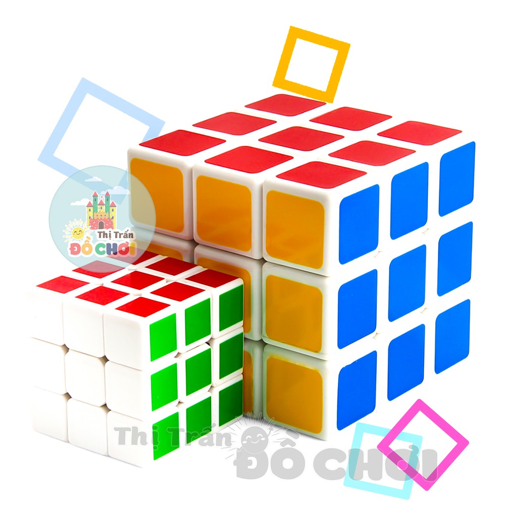 Rubik 3x3 mini đồ chơi trí tuệ thông minh cho trẻ nhựa đẹp, xoay trơn, tốc độ, cực bền