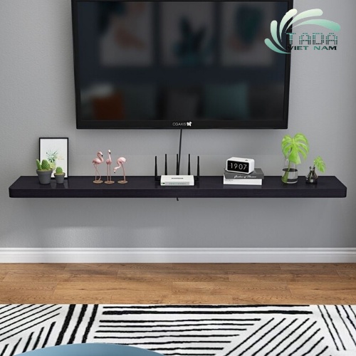 Kệ tivi treo tường thanh ngang đơn giản, đa năng để đồ trang trí phòng khách chất liệu gỗ MDF phủ melamin TADA-ZPTT10