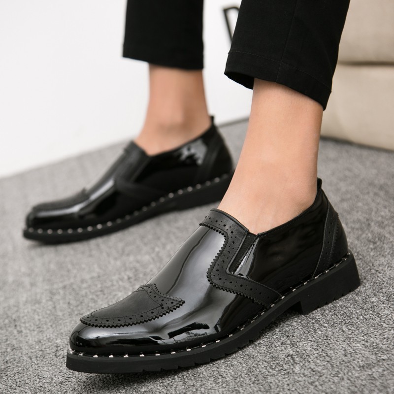 Men's leather shoes exquisite design elegant fashion