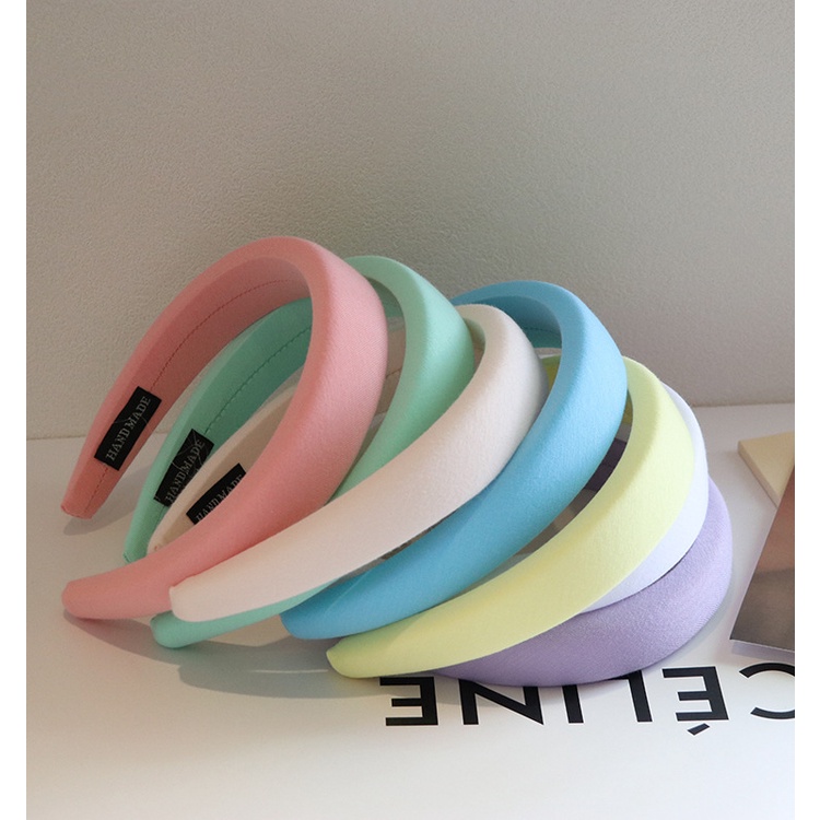 [ handmade ] băng đô xốp nhún bản to dày