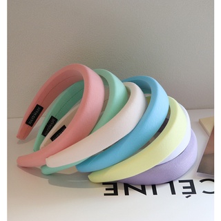 Băng đô xốp bờm xinh nhún bản to dày handmade