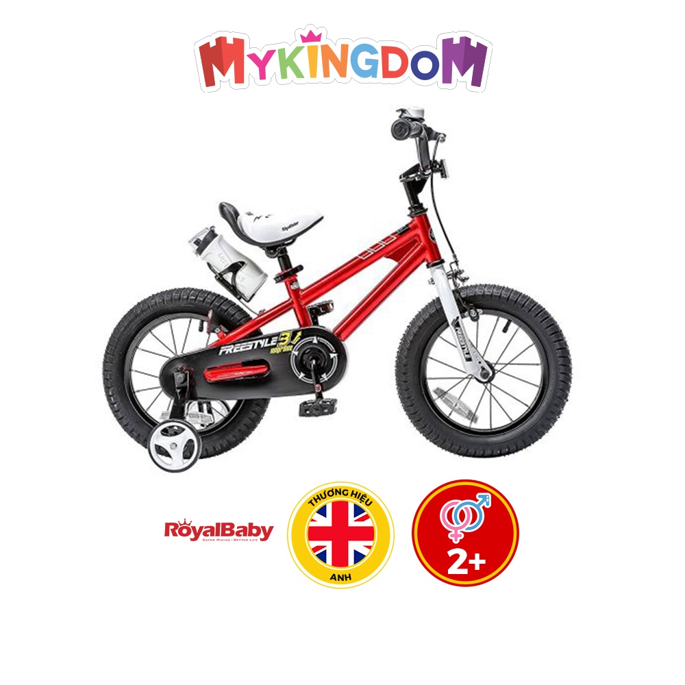 Xe đạp trẻ em Freestyle ROYAL BABY Size 12&quot; màu đỏ RB12B-6/RED