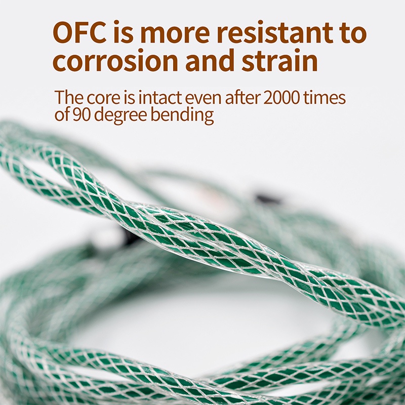 FAAEAL Earphone Upgrade Cable 0.75mm Earphones Replace Cable