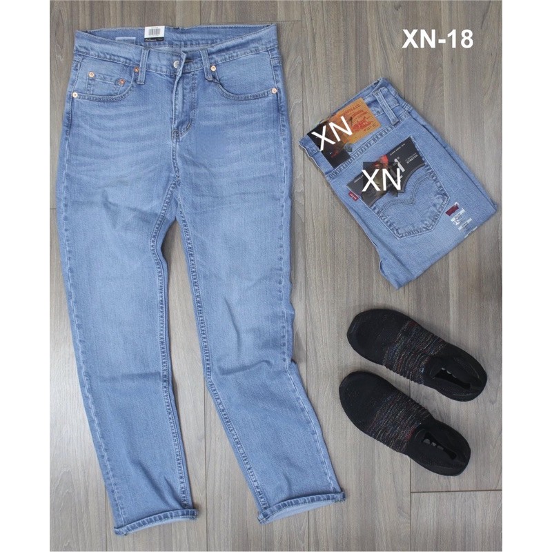 Quần jean nam xanh sáng 511- ống đứng -jean co giản | BigBuy360 - bigbuy360.vn
