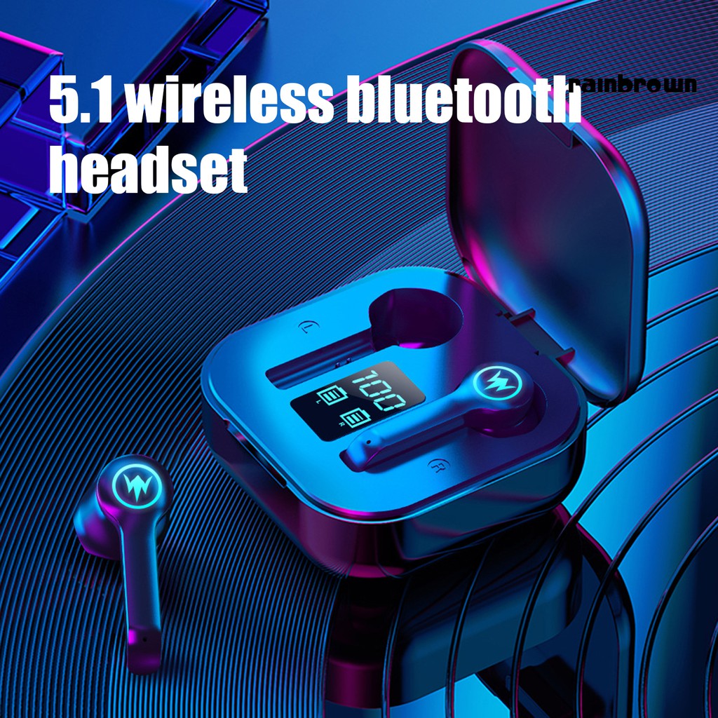 Set Tai Nghe Bluetooth 5.1 Không Thấm Nước Có Micro Chuyên Dụng