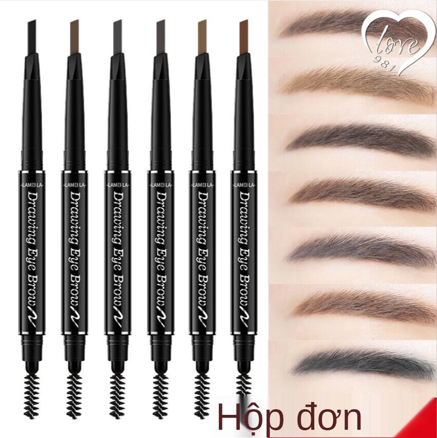[Hàng mới về] Bút Chì Kẻ Lông Mày Tự Nhiên Lâu Trôi Không Thấm Nước Và Mồ Hôi Tiện Dụng