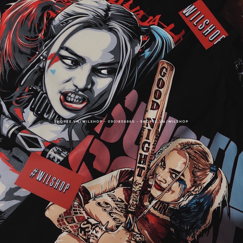 ÁO HARLEY QUINN SUICIDE SQUAD - ÁO DC IN 3D - ÁO THUN UNISEX