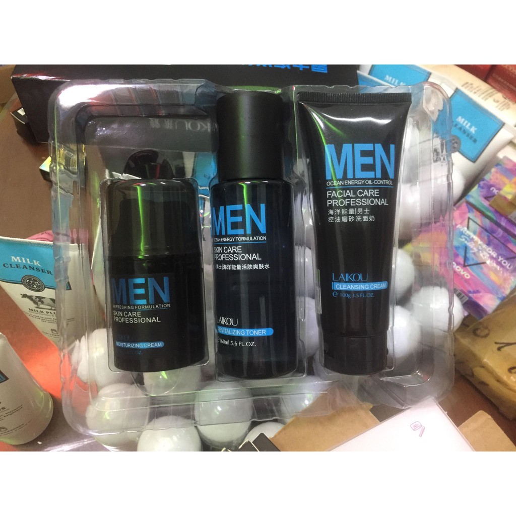 Bộ sản phẩm chăm sóc da dành cho nam Laikou- Lcosin | BigBuy360 - bigbuy360.vn