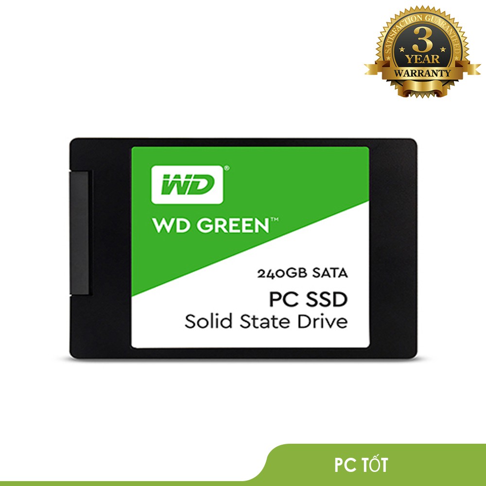 Ổ cứng SSD WD Green 240GB Sata3 2.5" WDS240G2G0A - Bảo hành 36 tháng chính hãng
