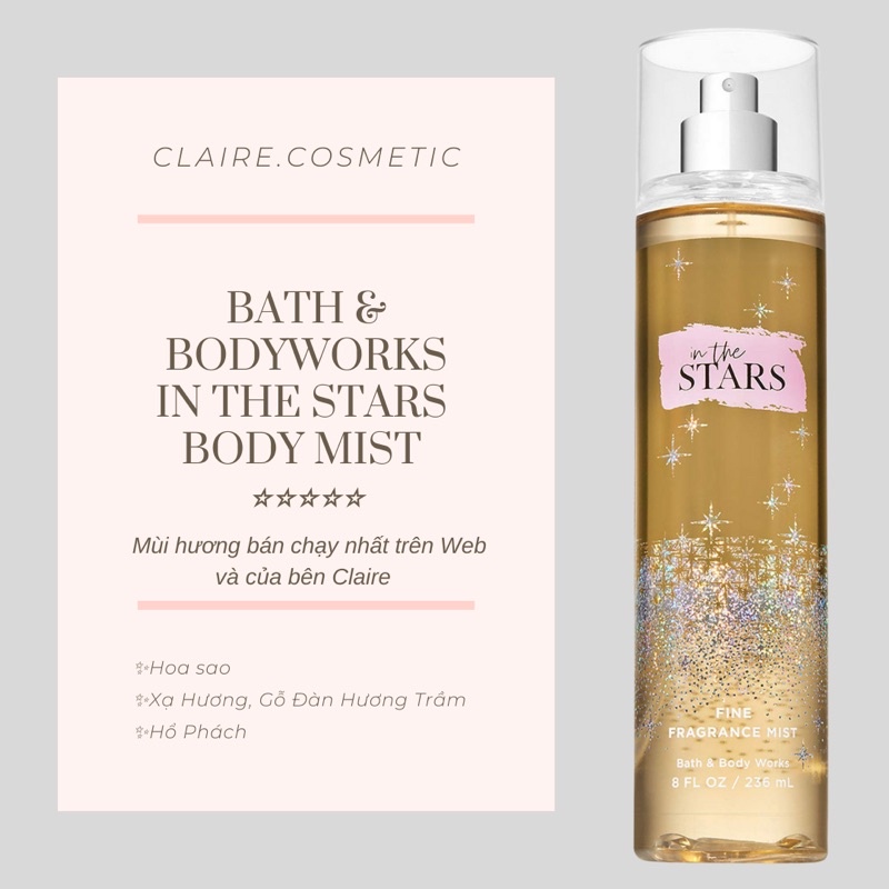 Xịt Thơm Body Mist In The Stars Bath and Bodyworks