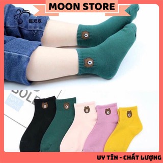 Set 10 đôi tất cổ cao hình gấu cho bé 0-8 tuổi